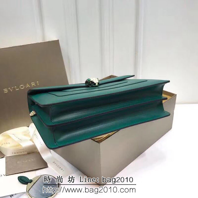 BVLGARI寶格麗 專櫃同步新款 Serpenti雙層琺瑯蛇頭包 鏈條單肩斜挎包 B35362 FYD1339